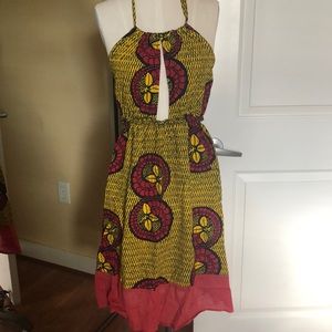 Open back cotton sun dress